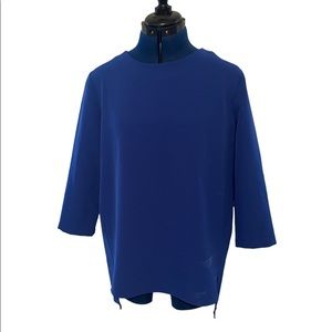 Antonio Melani Medium royal blue business casual shirt
